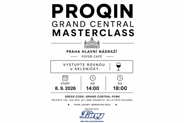 PROQIN MASTERCLASS | FOYER CAFÉ - PRAHA HL.NÁDRAŽÍ | 8. září 2026