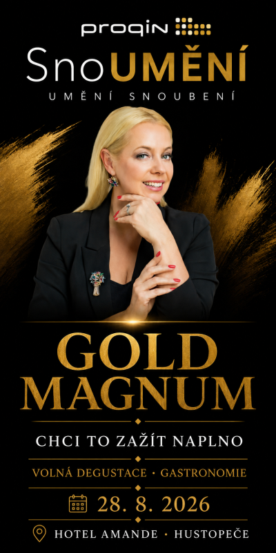 SnoUMĚNÍ – GOLD MAGNUM | Umění snoubení 28. 8. 2026